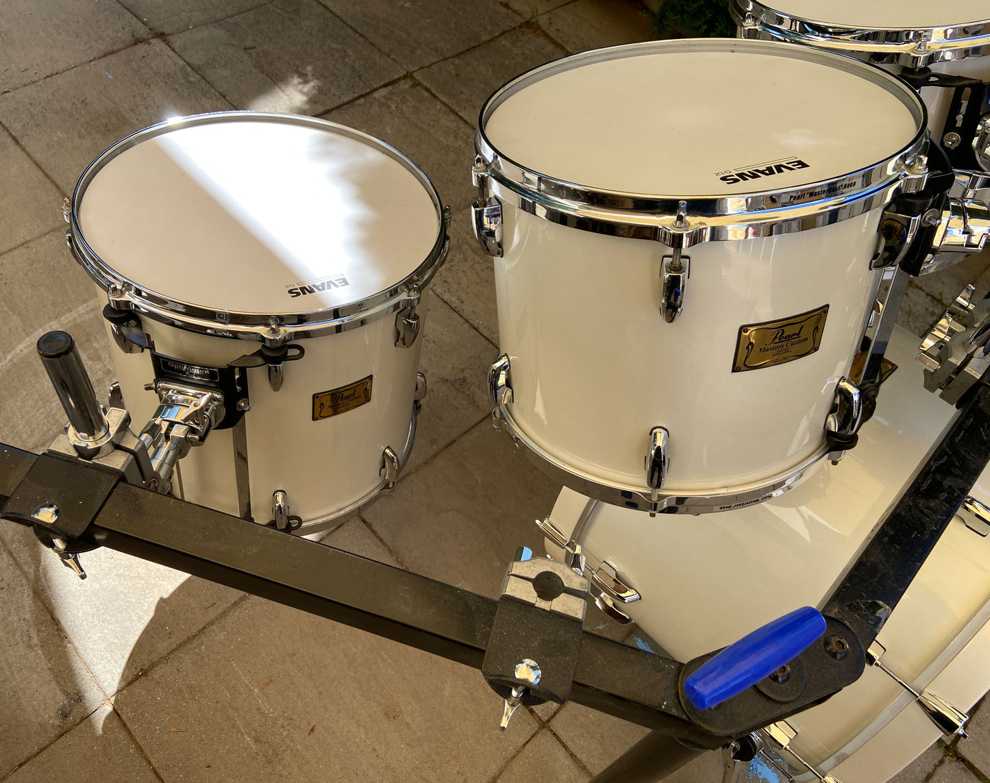 Pearl USED Masters Series 6pc Maple Shall Pack in Opal White