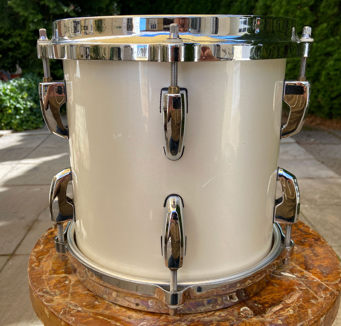 Pearl USED Masters Series 6pc Maple Shall Pack in Opal White